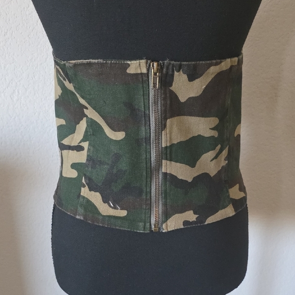 New Camouflage Lace-Up Corset Belt - Picture 2 of 2